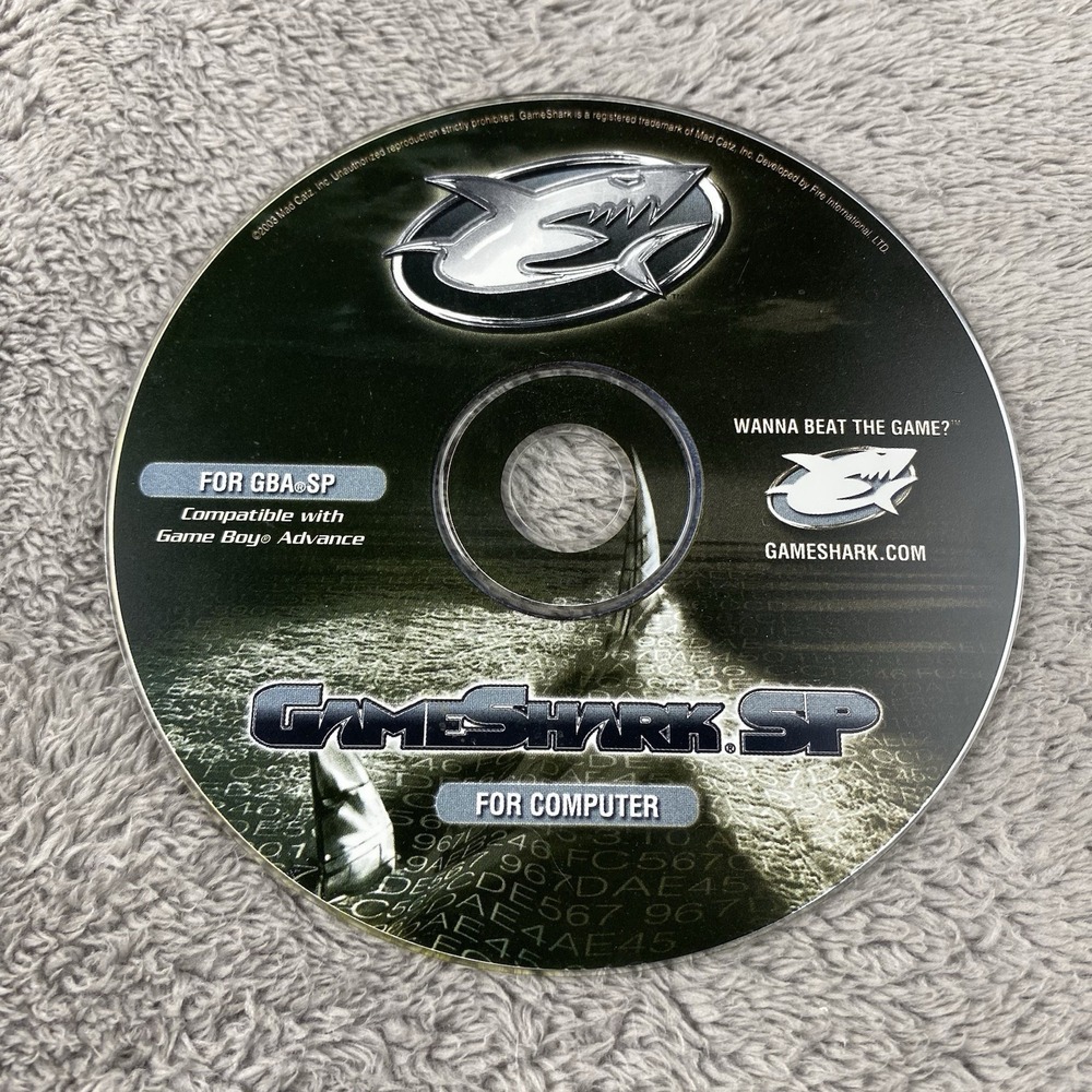 Gameshark for GBA SP Just The Computer Disc